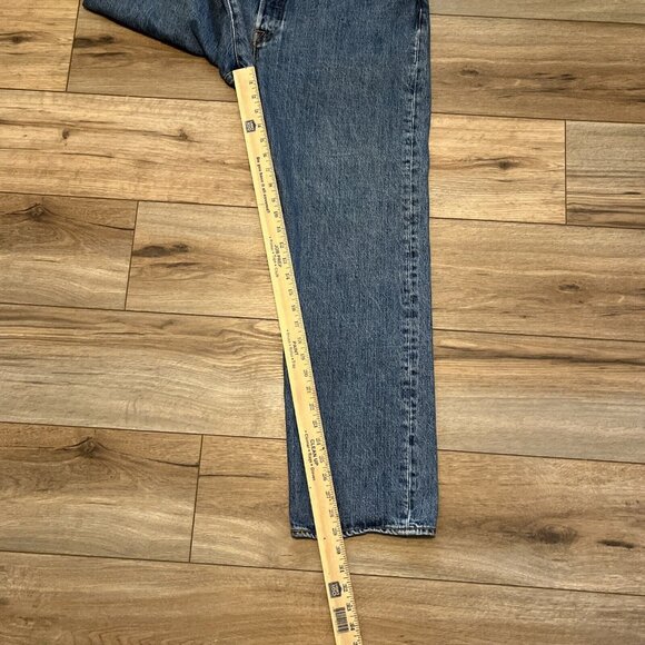 Men's Levis 501 Original Fit Denim Jeans SZ 38x30 Blue Button Fly Modern Red Tab - Picture 5 of 10